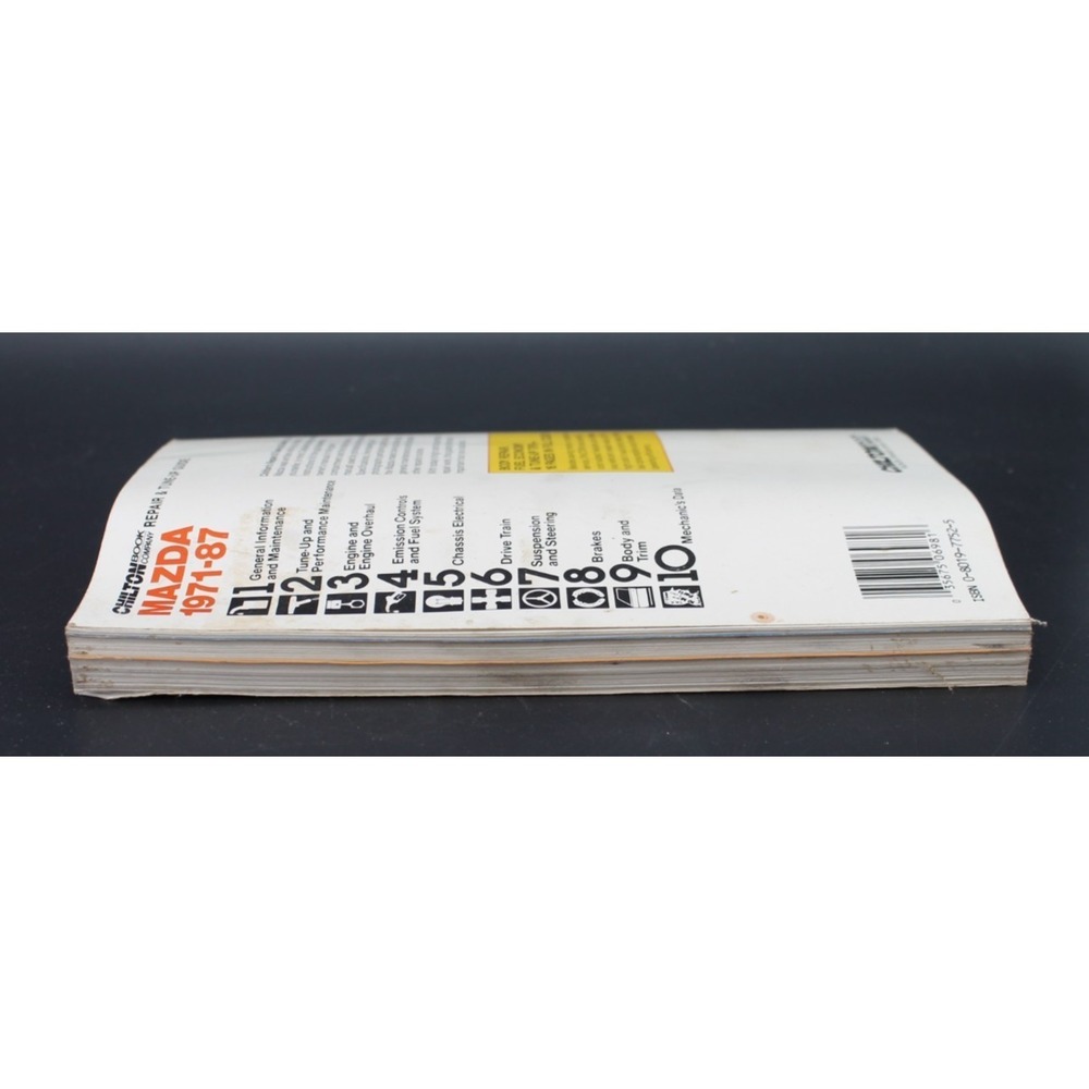 Chilton Repair and Tune-Up Guide Mazda 1971 to 1987 All US Canada Models 6981 - Picture 4 of 10